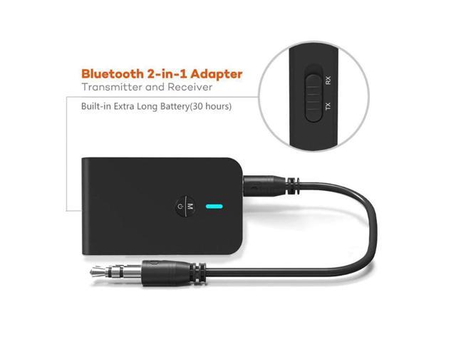 Bluetooth 50 Transmitter Receiver 2 In 1 Audio Wireless Adapter APTX Low latency For Car TV PC Speaker Headphone 35MM Aux Jack