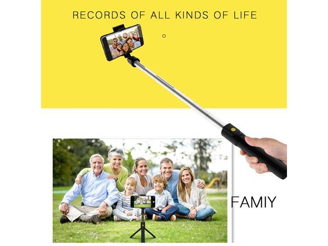 K10 Wireless Bluetooth Selfie Stick 3 in 1 Extendable Handheld Monopod Foldable Phone Tripod With Remote Shutter for iOS/Android