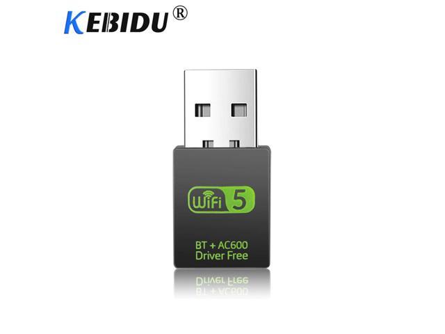 Kebidu Wireless Bluetooth Adapter WiFi USB Network Adapter Dongle Receiver 24G Bluetooth V40 Network Card Transmitter 600Mbps