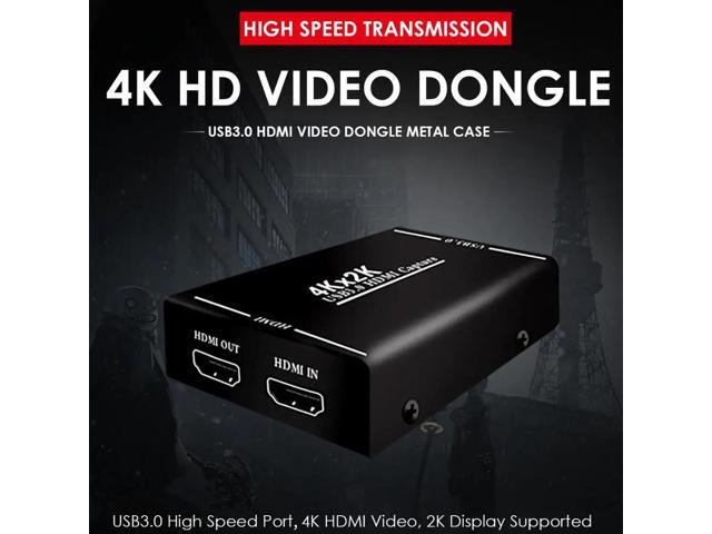4K Capture Card USB 3.0, HDMI Video Capture Card To USB With Microphone & HDMI Loop-Out, Capture Card 1080p 60fps For Streaming, Compatible With Nintendo Switch/Game Console/Phone - View #3