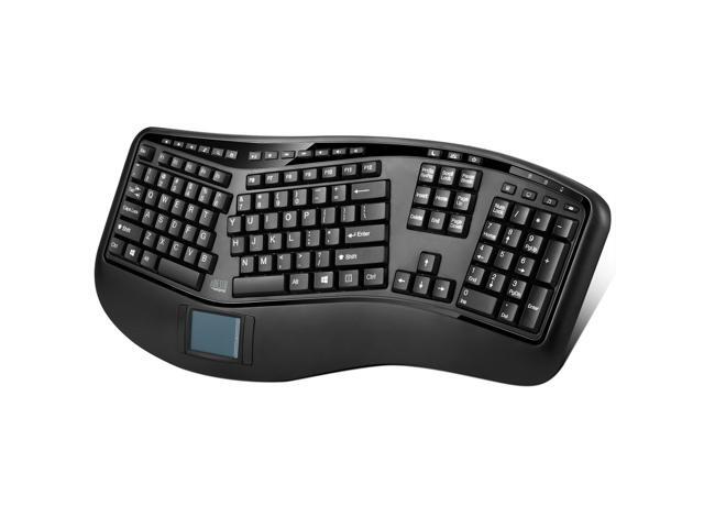 Adesso RF Wireless QWERTY Black Keyboard - US English Layout