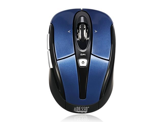 Adesso iMouse S60L Wireless USB Optical Nano Mouse - Blue