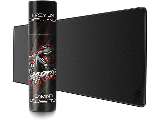 Wraptor Gaming Mouse Pad Extended Extra Large XL Black 36x12 with Stitched Edges - Laptop Computer & PC Desk Mat - Nonslip (XL Extended)