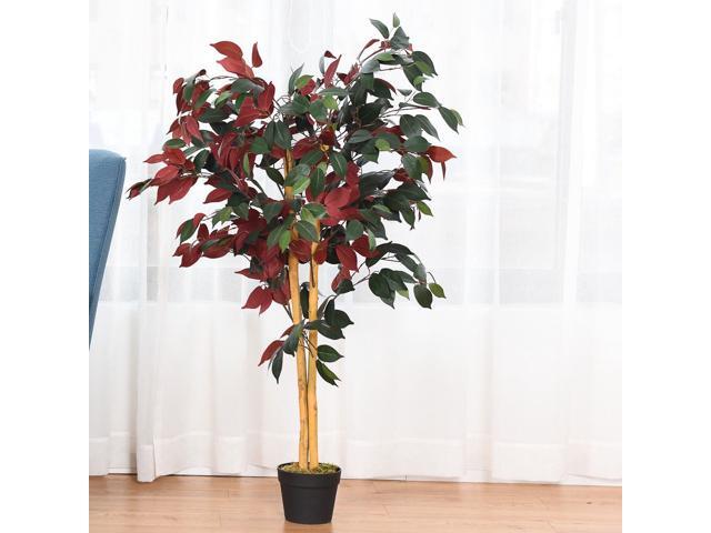 4-Feet Artificial Capensia Bush Indoor-Outdoor Leaves