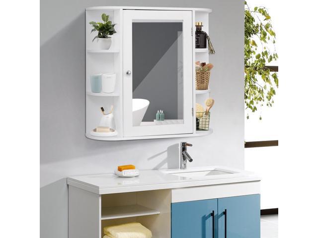 Multipurpose Mount Wall Surface Bathroom Storage Cabinet with Mirror