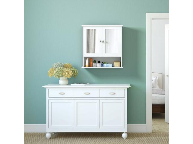 Bathroom Wall Mount Mirror Cabinet Organizer