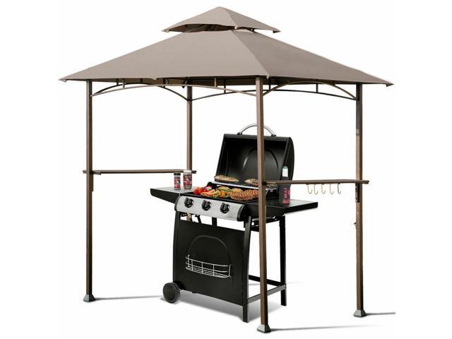 8' x 5' Outdoor Barbecue Grill Gazebo Canopy Tent BBQ Shelter