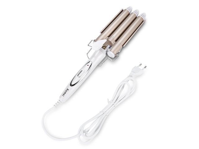 KM-1010 Three Stick Curling Iron Hair Curler Curling Stick Water Wave Splint Large Curling Iron Hair Styling Tool 01