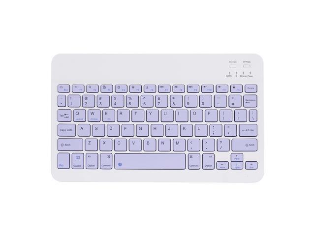 10-inch Wireless BT Keyboard Three-system Universal Colorful Rechargeable BT Keyboard Mobilephone Tablet Universal Keyboard Purple