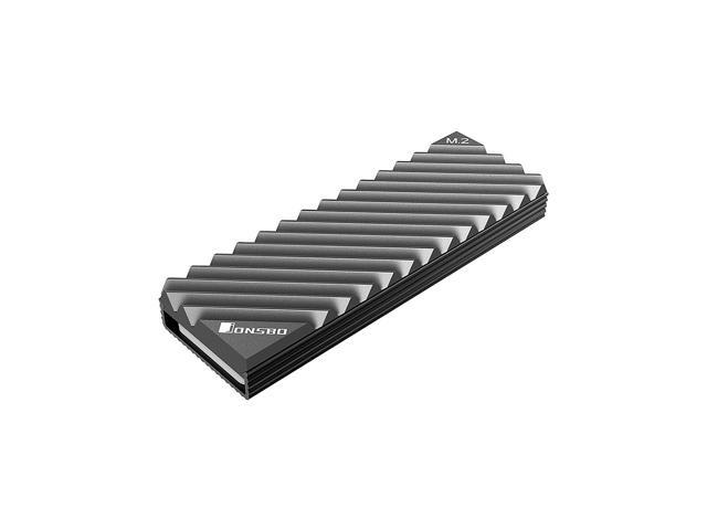 M2-3 Radiator M2 SSD Heat Sink Aluminum Heat Sink Tool-free Design Radiator with Thermal Pad for M2 2280 SSD Grey
