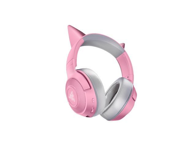 Razer Kraken BT Kitty Gaming Headset BT 50 Wireless Headphone 40mm Driver Unit Low Latency Built-in Beamforming Microphone Pink