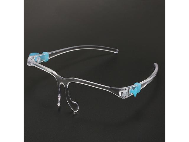 1 Pack Safety Face Shield Ati-spitting Isolation Reusable Goggle Shield Face Visor Full Face Mask Transparent Anti-Fog Layer Protect Eyes from Splash