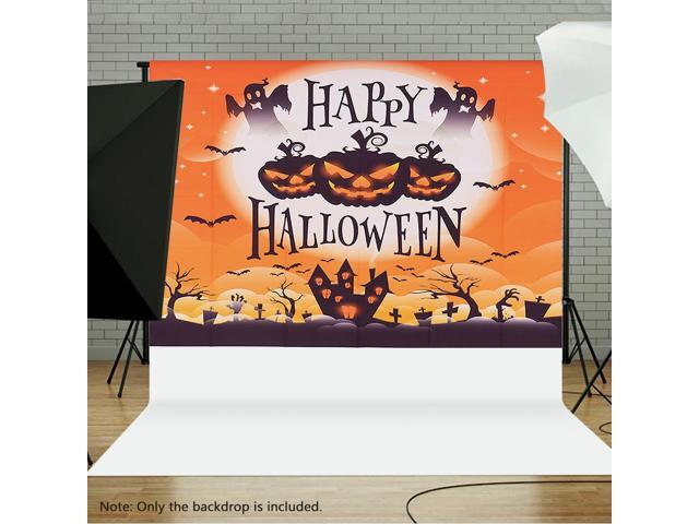 Andoer Halloween Style 15*21meters / 5*7feet Foldable Vinyl Photography Backdrop Background Photo Studio Props for Portrait Family Party Pumpkin