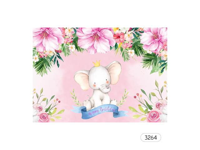 7*5ft Happy Birthday Cartoon Backdrop Baby Shower Kid Birthday Photography Background Cloth Children Carnival Party Decorations Photo Studio