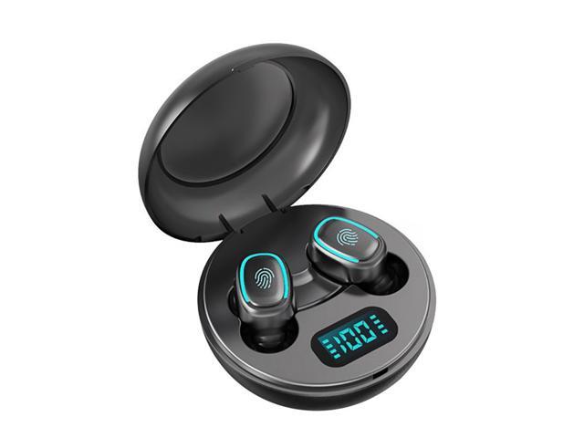 True Wireless Headphones BT50 Mini TWS Earbuds Sweatproof Sport Headset In-ear Earphones with Mic Charging Case Battery Digital Display