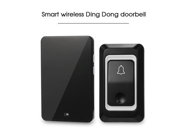 Wireless AC Doorbell with Push Button Smart Ding Dong Doorbell 28 Chord Ringtones Optional 3 Levels Volumes Adjustable with