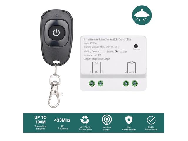 Smart Home 433Mhz AC85-250V 1CH Wireless Remote Switch Relay Receiver Transmitter Universal Remote Control Switch Module and 1PCS/2PCS RF