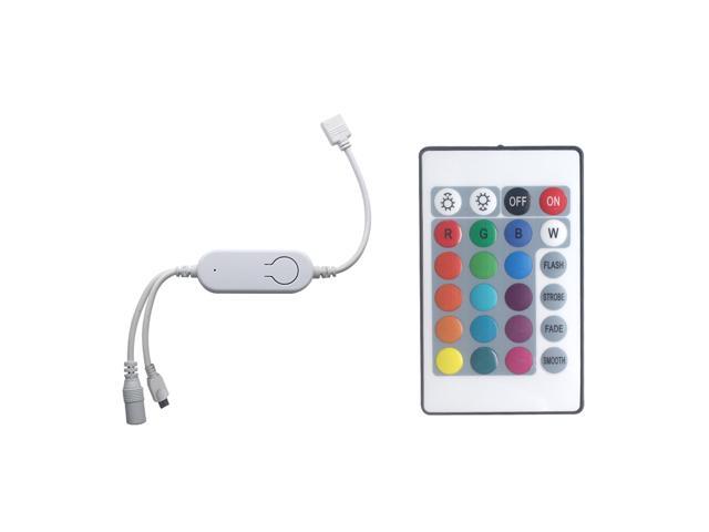 DC5V~12V IR+WiFi RGB Controller LED Strip Light Controller Wireless Smart Strip Light Controller Voice Control Compatible with Google Home & for