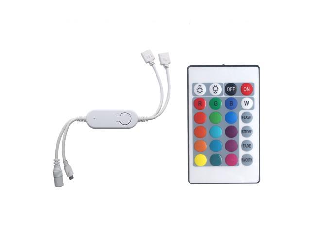 DC5V~12V IR+WiFi RGB Controller LED Strip Light Controller Wireless Smart Strip Light Controller Voice Control Compatible with Google Home & for
