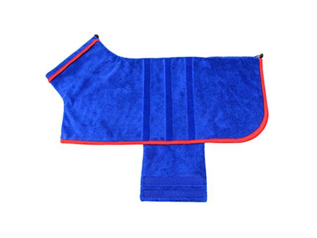 Dog Bathrobe Towel Dog Drying Coat Microfiber Fast Drying Super Absorbent Pet Dog Cat Bath Robe Towel XL Size