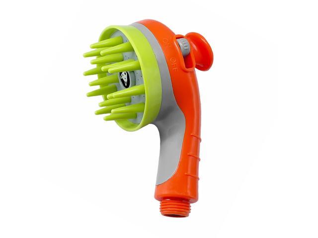 Pet Combing Shower Sprayer Water Sprinkler Brush for Dogs and Cats Handheld Grooming Shower Head with Soft Needles