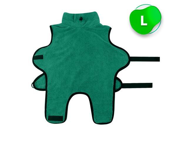 Dog Bathrobe Towel Pet Cat Bathrobe Towel Dog Pajama Pet Pajama Dog Cat Drying Coat Microfiber Fast Drying Super Absorbent L Size