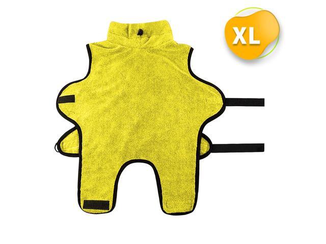 Dog Bathrobe Towel Pet Cat Bathrobe Towel Dog Pajama Pet Pajama Dog Cat Drying Coat Microfiber Fast Drying Super Absorbent XL Size