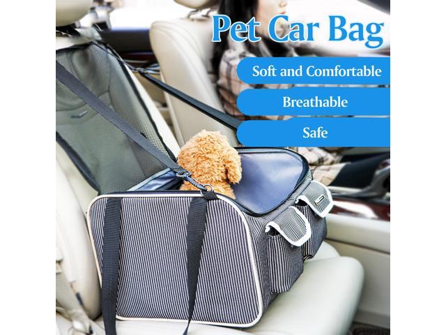 Pet Car Bag Pet Carrier Portable Pet Travel Handbag for Small Medium Dog Cat Ventilated Breathable Mesh
