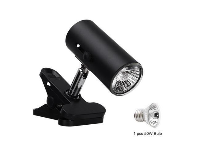50W Reptile Heat Lamp Tortoise Heat Lamp Basking Lamp Heater Adjustable with Clip for Reptiles Lizard Turtle Aquarium Bulb Included
