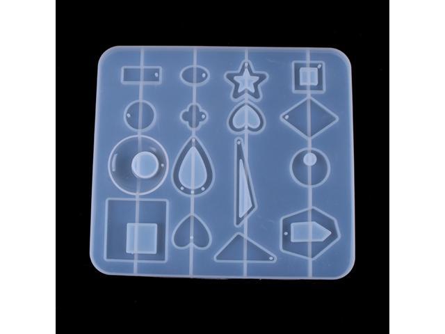 Crystal Glue Silicone E-arrings P-endant J-ewelry Mold Handmade DIY Making Tool for Party Masquerade Ball Daily Makeup Use