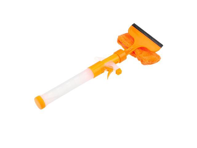 Window Squeegee Multi-Purpose Window Scrubber Double Sided Shower Squeegee with Water Spray Function for Shower Doors Bathroom Window and Car