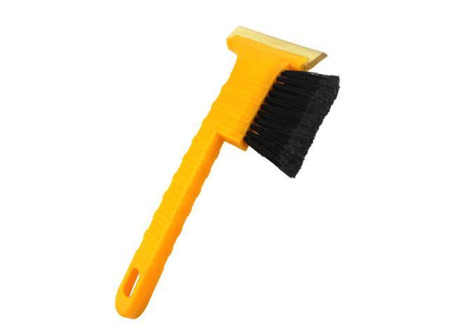 2-in-1 Ice Scraper Snow Brush Soft Bristle Windshield Snow Remover Scraper Frost Remover for Cleaning Cars Trucks Windshield Frost Ice