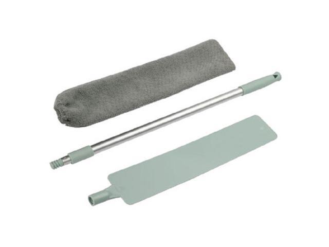Retractable Dust Cleaning Brush Removable and Washable Microfiber Cloth Cover Telescopic Long Handle Mop for Cleaning