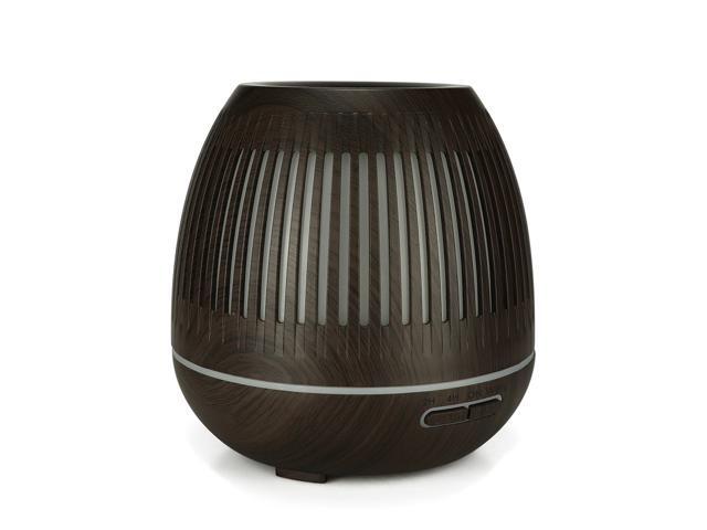 YX130 Essential Oil Diffuser 400ml Cool Mist Humidifier Wood Grain Aromatherapy Humidifier 7 Color Changing Mood Light Waterless Auto Shut-off with