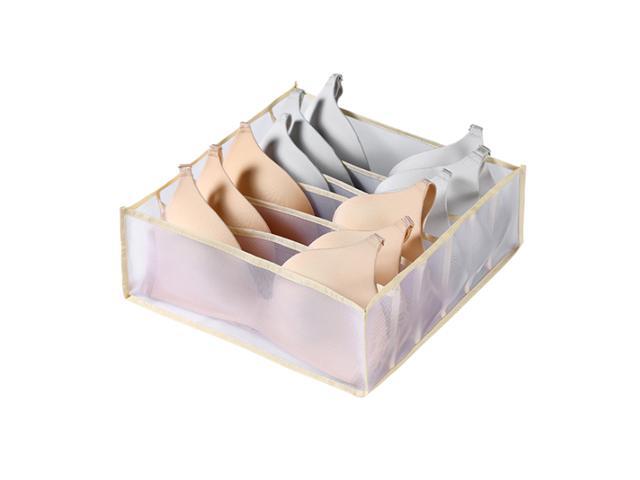 Foldable Underwear Storing Box Home Use Storage Drawer Divider Mesh Grid Organizer for Underwear/Bras/Socks