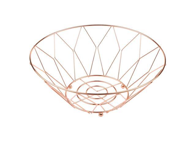 Fruit Basket Simple European Style Iron Basket Kitchen Countertop Fruit Bowl Vegetable Holder for Fruits Candy Bread Food Cakes and Pastries