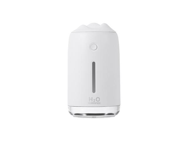 Small Humidifiers310ml Desk Humidifiers Whisper-Quiet Operation Night Light Function Two Spray Modes Auto Shut-Off for Bedroom Office Home (White)