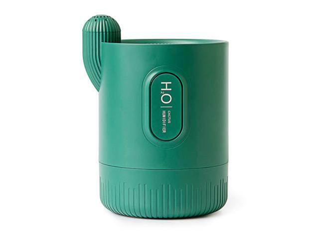 330mL Cactus Mist Air Humidifier Portable Colorful Night Light Quiet 2 Mist Modes Humidifier Essential Oil Diffuser Desktop USB Auto Shut-Off