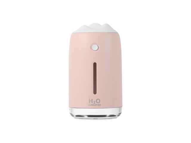 Small Humidifiers310ml Desk Humidifiers Whisper-Quiet Operation Night Light Function Two Spray Modes Auto Shut-Off for Bedroom Office Home (Pink)