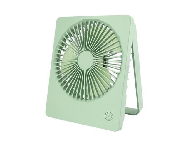 Portable Personal Desk Fan Rechargeable Battery Fan 180° Foldable Stand 2 Levels LED Light 3 Speeds Mini Desktop Hanging Fan Whisper Quiet for