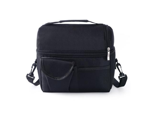 Large Insulated Lunch Bag Heat Preservation Bag Breast Milk Keeping Cooler Bag Dual Compartment Thermal Lunch Box