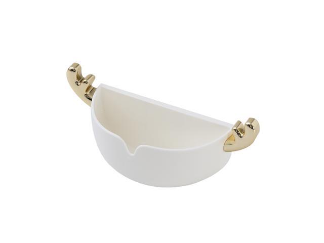 Adhesive Soap Box Easy to Drain Wall Mounted Soap Dish Holder Cute Deer Horn Shape Seamless No Drilling Installation Bathroom Kitchen Organizer for
