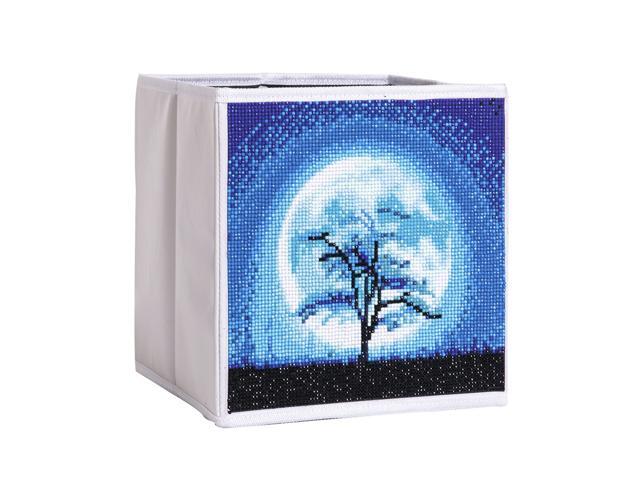 PU Leather Manual DIY Diamond Picture Storage Case Large Capacity With Dummy Plate Foldable Storage Case