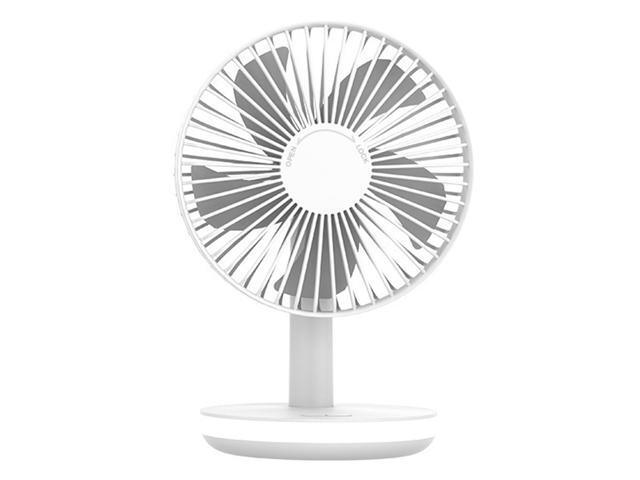 6 Inch LED Desk Fan with Night Light Quiet Adjustable Fan USB Powered Personal Fan 3 Speeds Portable USB Fan for Home Bed Travel Camping Office