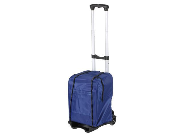 Folding Shopping Trolley Luggage Cart 88lbs/40kg Heavy Duty 2-Wheel Solid Construction Utility Cart with Detachable Backpack for Shopping Moving