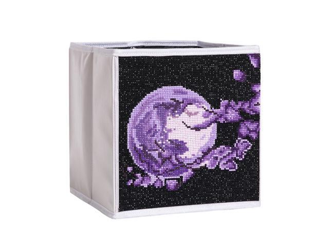 PU Leather Manual DIY Diamond Picture Storage Case Large Capacity With Dummy Plate Foldable Storage Case