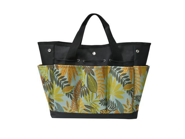 Garden Tool Tote with 9 Pockets Portable Garden Tools Handbag Waterproof Oxford Gardening Tools Hand Bag Storage Bag Organizer