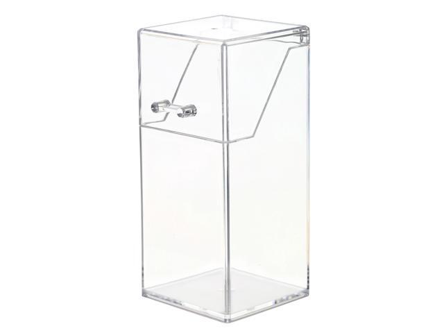 Clear Acrylic Dustproof Makeup Brush Organizer Cosmetic Brushes Eyebrow Pencil Storage Holder with Lid