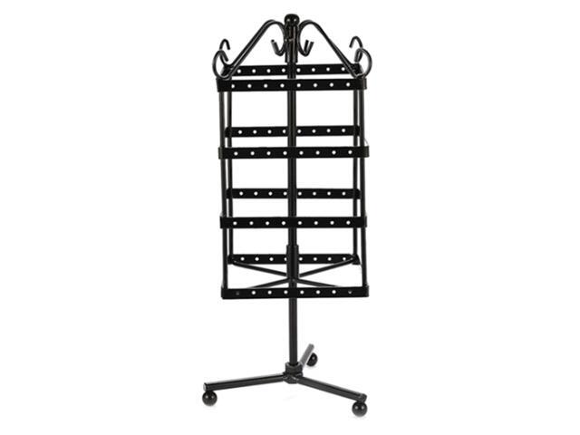 Metal 4-layer Square Rotating Jewelry Display Stand Earrings Organizer Jewelry Holder