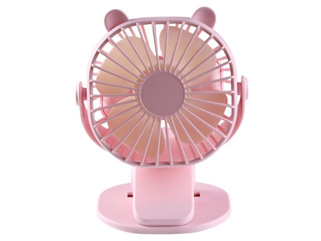 Clip On Fan USB Desk Fan Mini Desk Fan 3 Speeds 360° Adjustable Angle Portable Cooling for Home Office Working Study